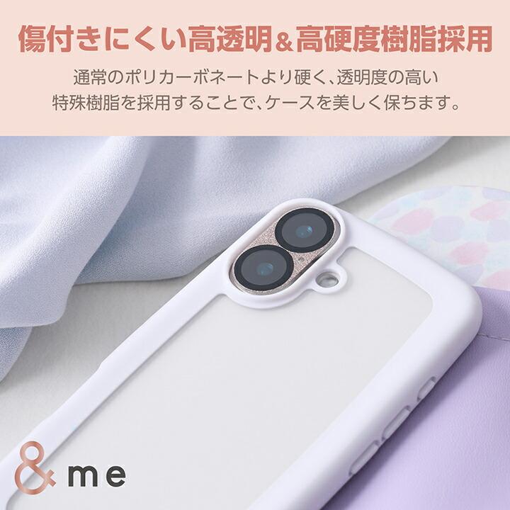 【でめきんページ】 iPhone 16 Pro &me ソフトケース メタリックライン - PM-A24CUCTMLPN