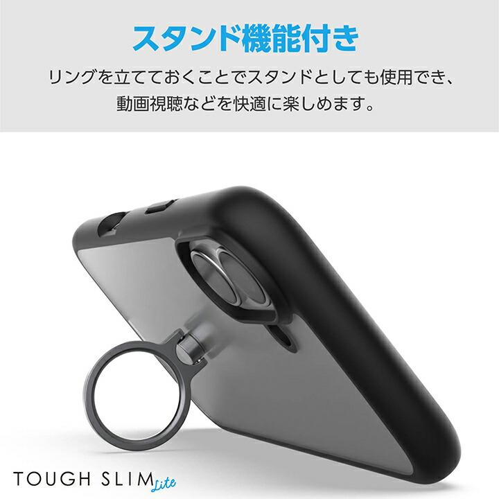 スマートフォン本体 Tough Slimカバー付き 黒 ELECOM（エレコム） iPhone16 用 TOUGH SLIM LITE ハイブリッドケース