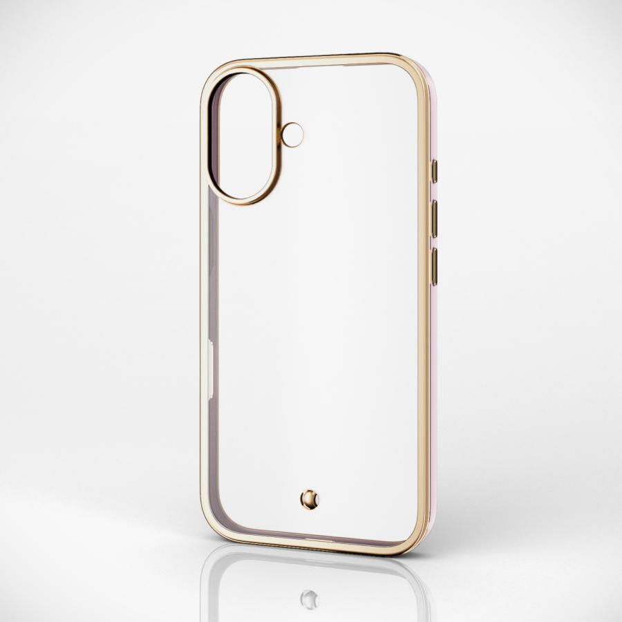ELECOM（エレコム） iPhone16 用 ＆me ソフトケース メタリックライン