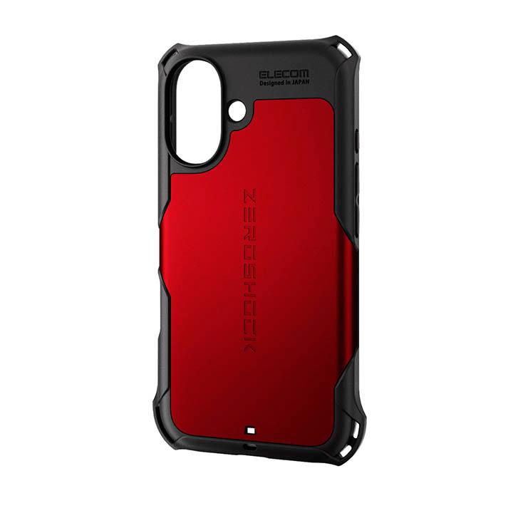ELECOM（エレコム） iPhone16 用 ZEROSHOCK ケース 2眼 6.1 スマホ