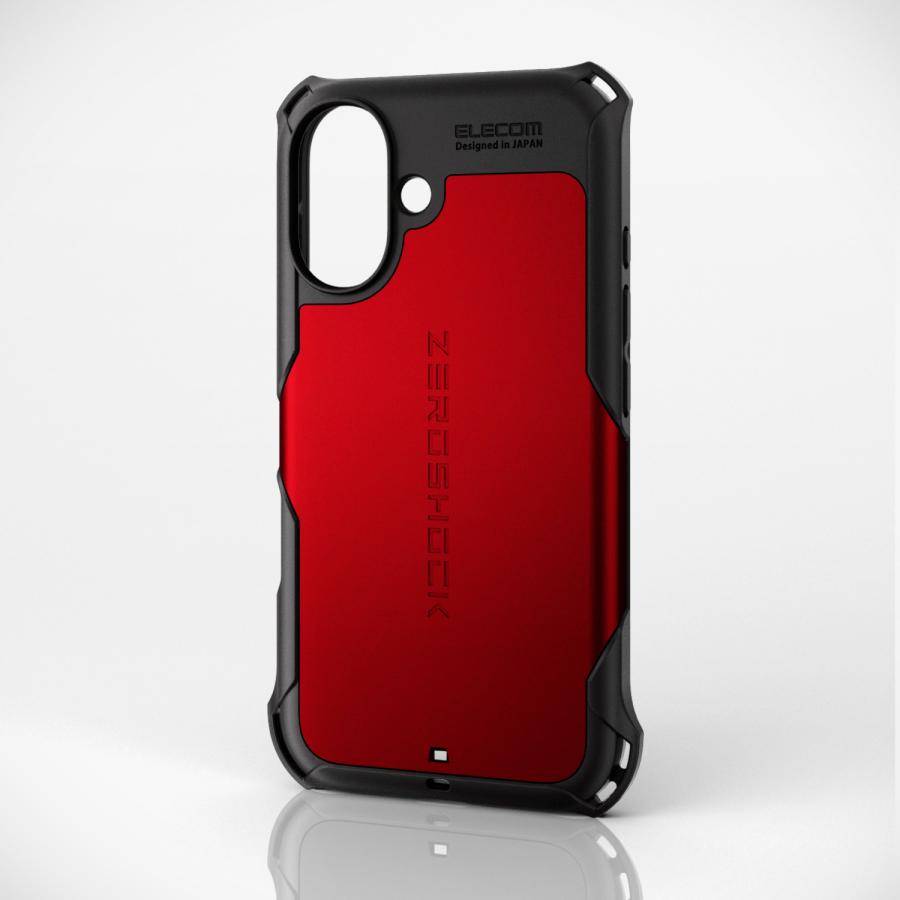 ELECOM（エレコム） iPhone16 用 ZEROSHOCK ケース 2眼 6.1 スマホ