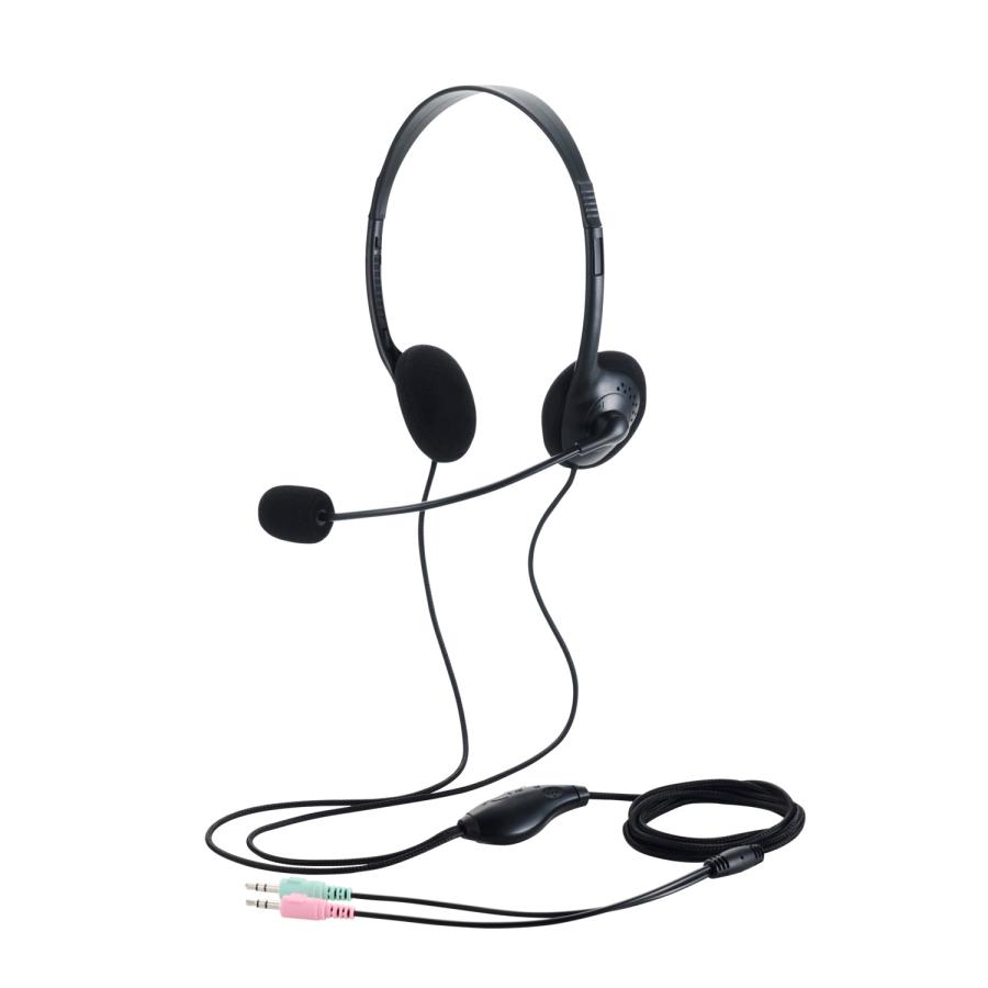 ELECOM（エレコム） 有線 ヘッドセット 両耳 小型 オーバーヘッド