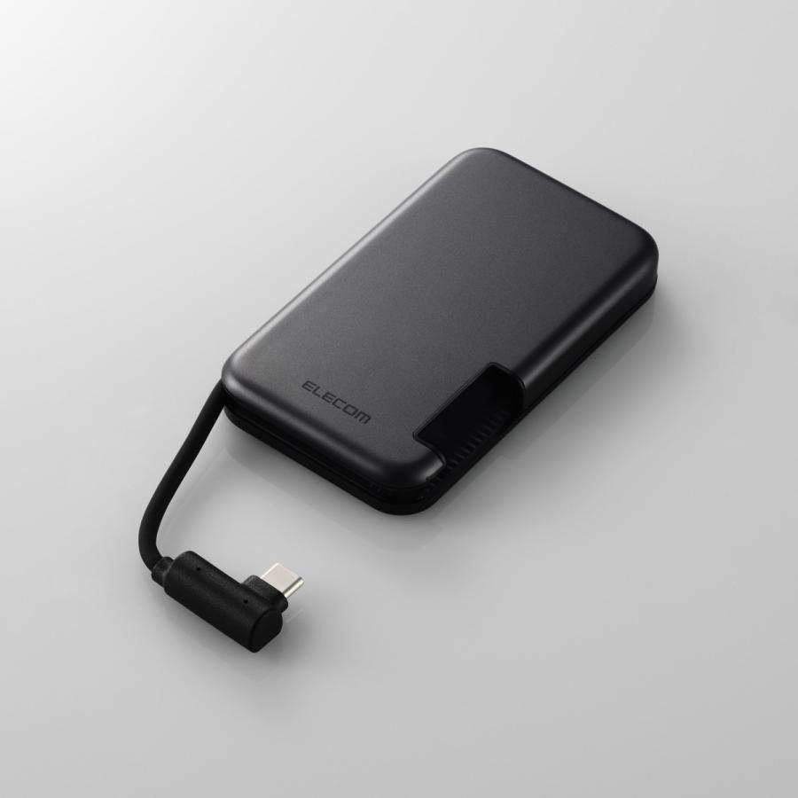 ELECOM エレコム 外付け SSD iPhone向け ケーブル一体型 収納式 ELECOM エレコム 外付け SSD iPhone向け ケーブル一体型 収納式