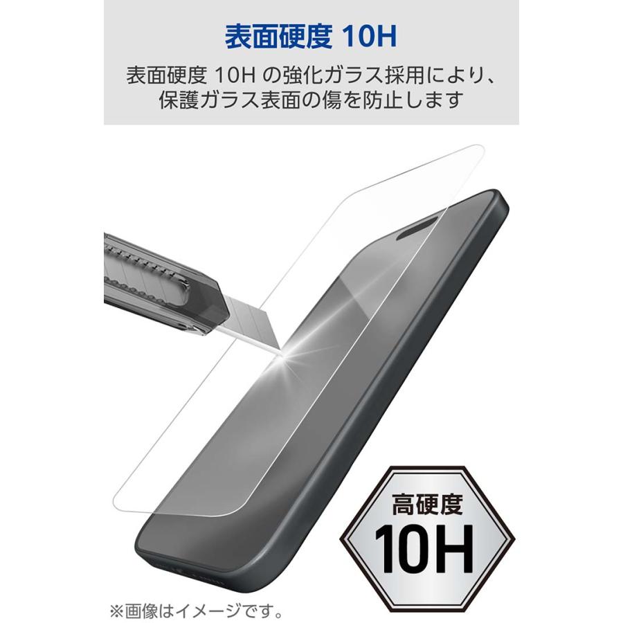 ELECOM（エレコム） iPhone SE3 / SE2 用 ガラスフィルム 高透明 2枚
