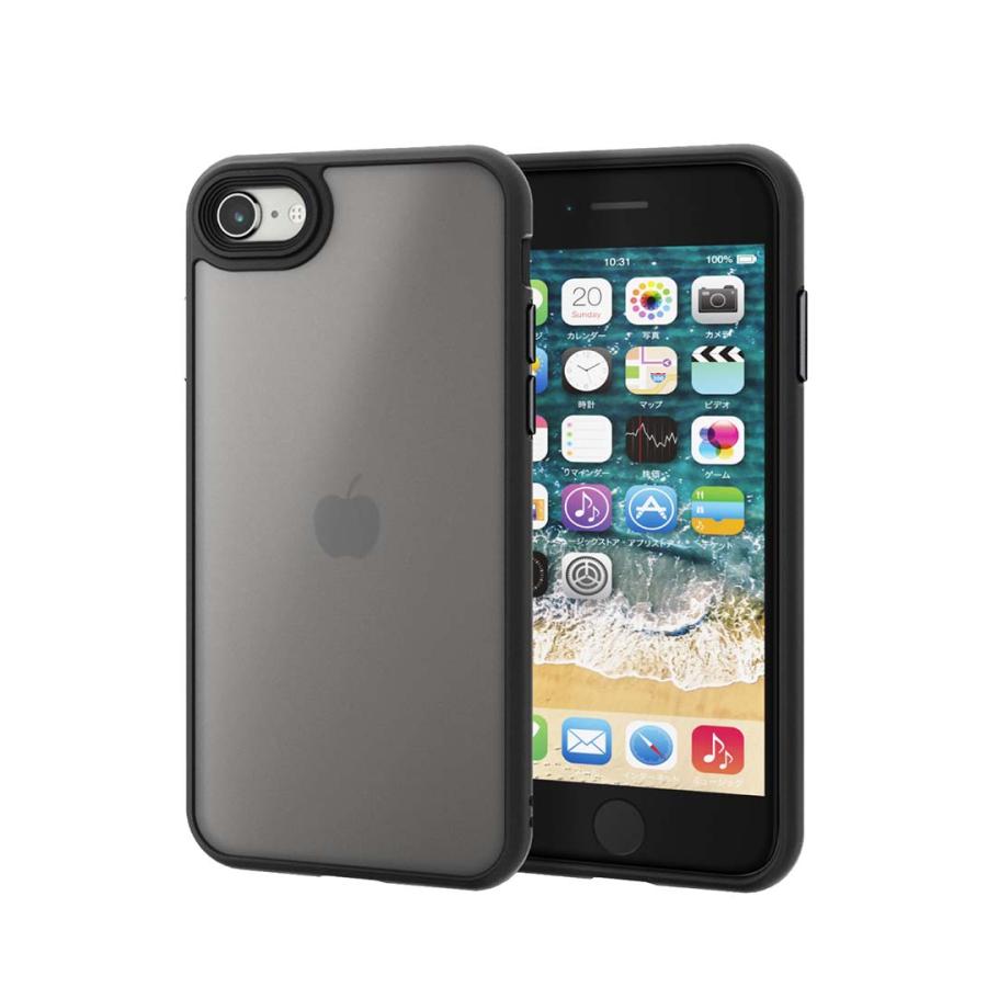 ELECOM（エレコム） iPhone SE3 / SE2 用 ハイブリッドケース