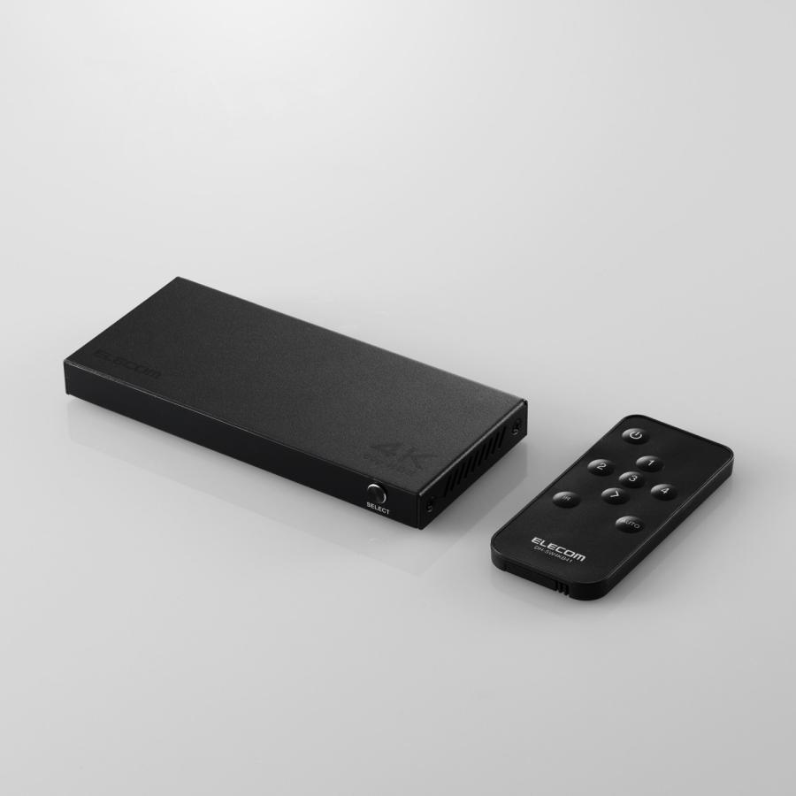 ELECOM（エレコム） HDMI切替器 4K対応 4in1 専用リモコン付 4K60Hz