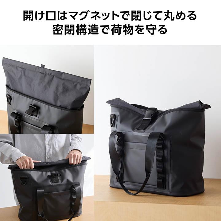 エレコム バックパック 防水 トートバッグ 耐水 バッグ ブラック  BM-TBWP01BK | ELECOM | 04