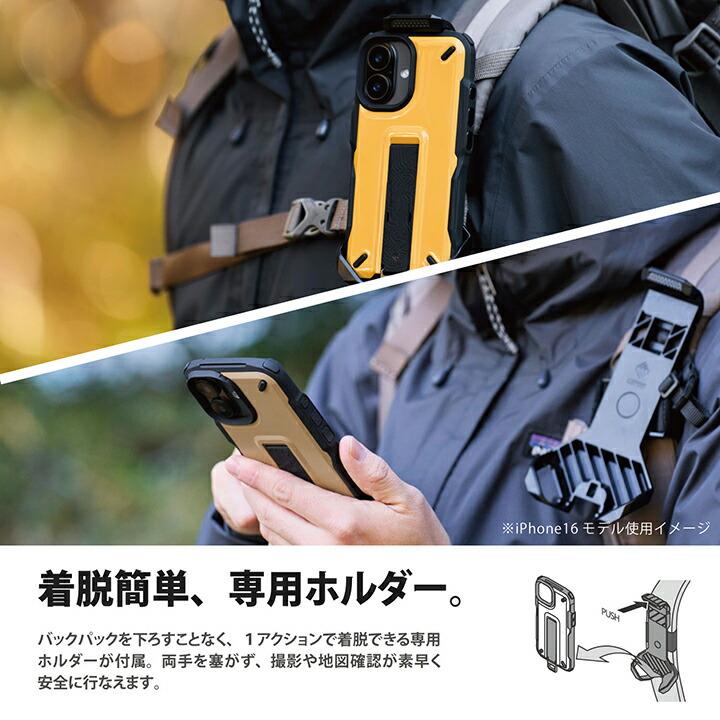 ELECOM（エレコム） iPhone 16 用 NESTOUT TREKKING ハイブリッド