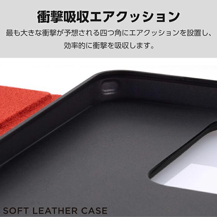 ELECOM（エレコム） OPPO A3 5G 用 ソフトレザーケース 薄型 磁石付