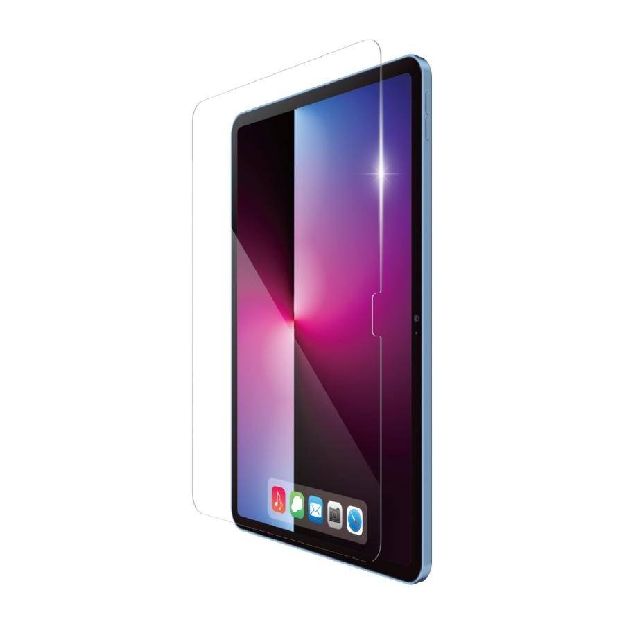 ELECOM（エレコム） iPad 第10世代 用 ガラスフィルム 高透明 ガイド