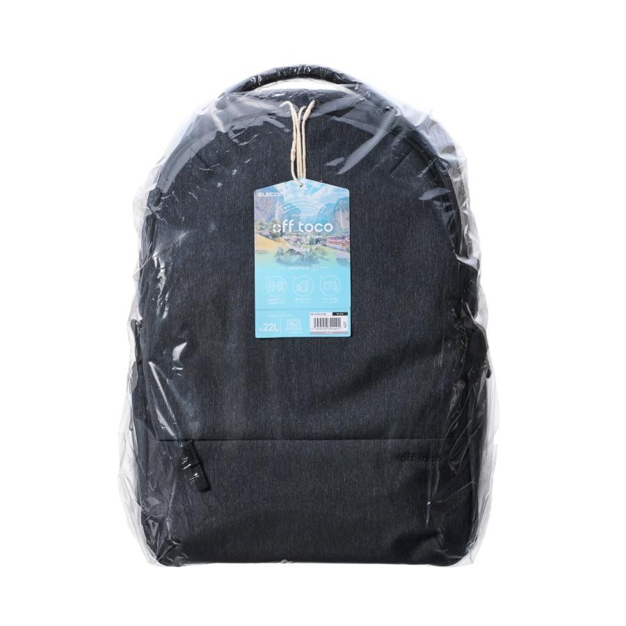 エレコム off toco バックパック オフトコ ポケット リュック バッグ Lサイズ ブラック  BM-OFBPL01BK | ELECOM | 02