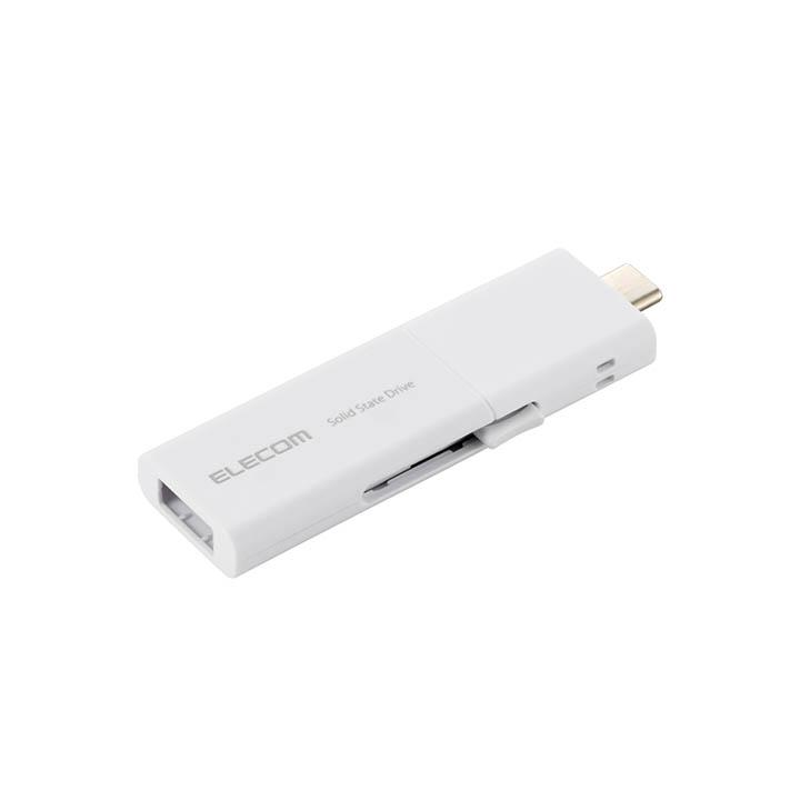 ELECOM（エレコム） 外付けSSD 250GB USB Type-C USB-Aコネクター対応 