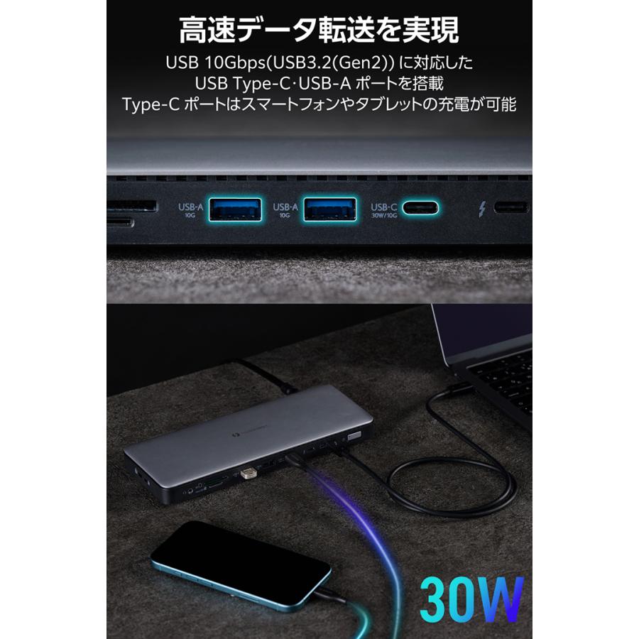 ELECOM（エレコム） ドッキングステーション Thunderbolt4対応 14in1
