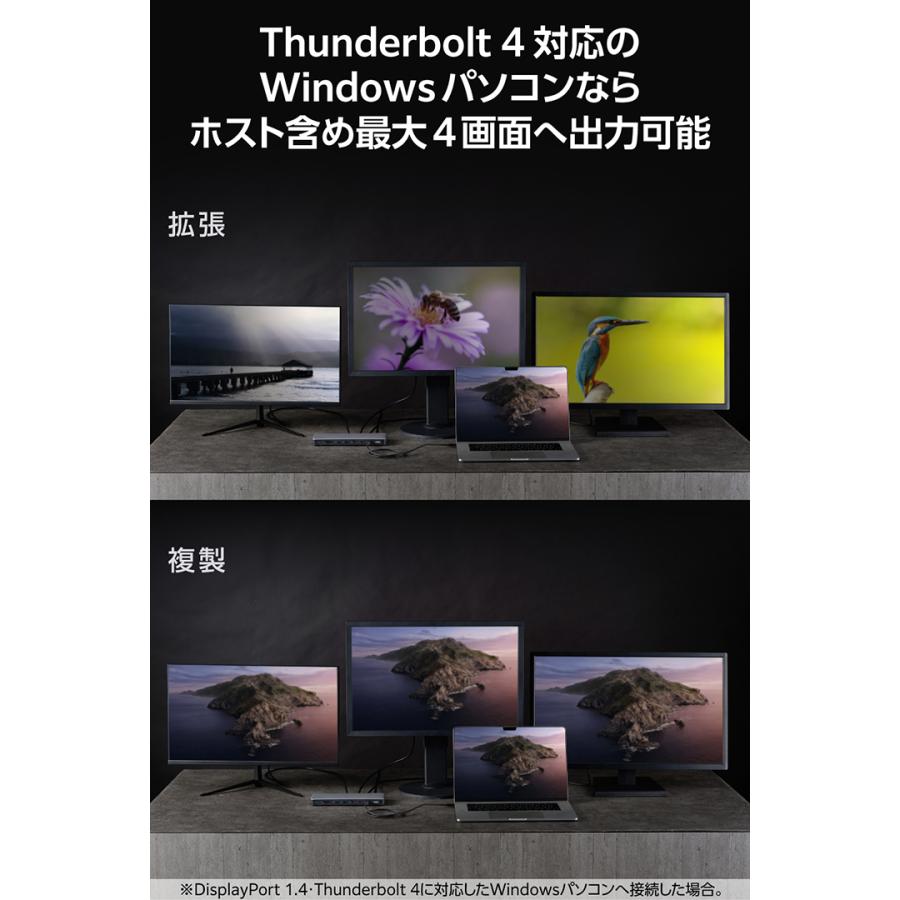 ELECOM（エレコム） ドッキングステーション Thunderbolt4対応 14in1