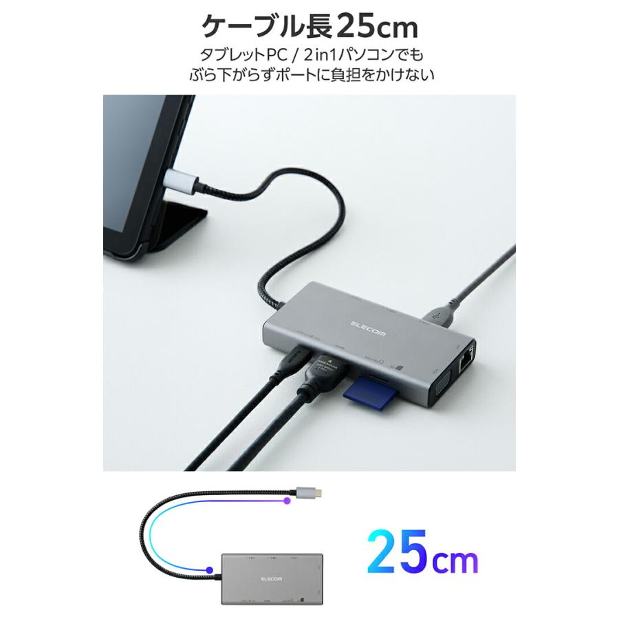 ELECOM（エレコム） ドッキングステーション USB Type-C DualDisplay