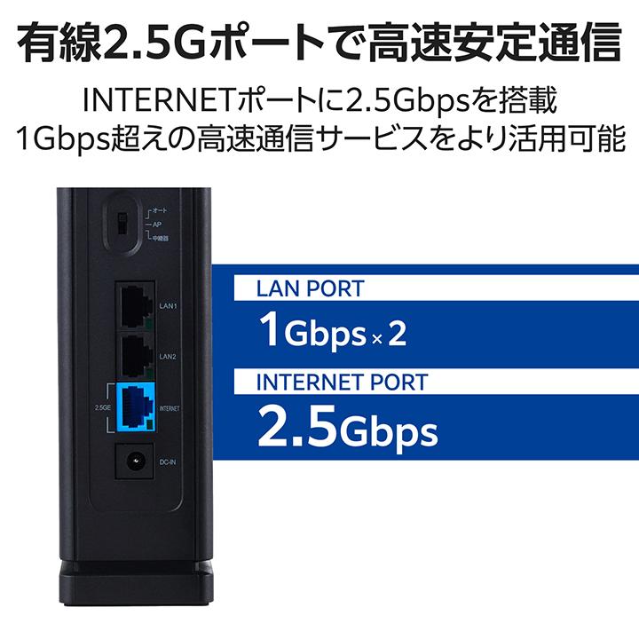 ELECOM（エレコム） 無線ルーター 親機 Wi-Fi 7 2882+688Mbps