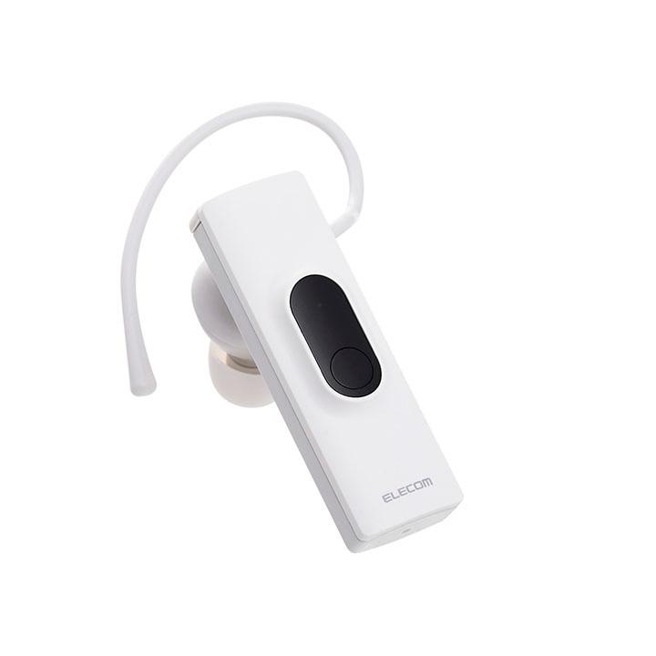 エレコム Bluetooth ワイヤレス ヘッドセット 片耳 通話用 HD Voice Type-C充電 ホワイト ELECOM LBT-HSC11MPWH | ELECOM