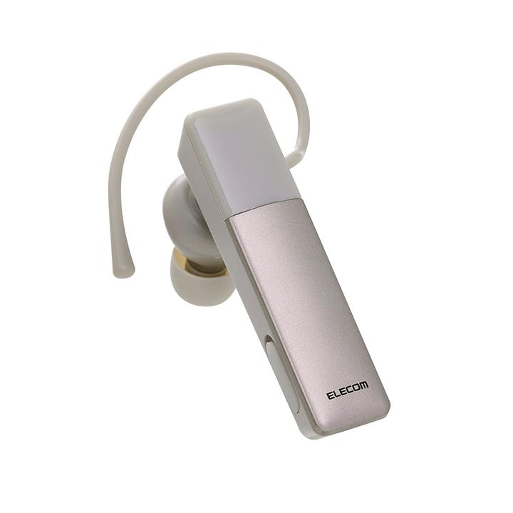 エレコム Bluetooth ワイヤレス ヘッドセット 片耳 通話用 HD Voice Qualcomm cVc Type-C充電 ベージュ ELECOM LBT-HSC21MPBE | ELECOM | 02