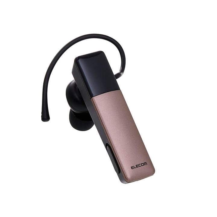 エレコム Bluetooth ワイヤレス ヘッドセット 片耳 通話用 HD Voice Qualcomm cVc Type-C充電 カッパー ELECOM LBT-HSC21MPBR | ELECOM