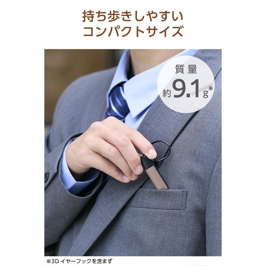 エレコム Bluetooth ワイヤレス ヘッドセット 片耳 通話用 HD Voice Qualcomm cVc Type-C充電 カッパー ELECOM LBT-HSC21MPBR | ELECOM | 05