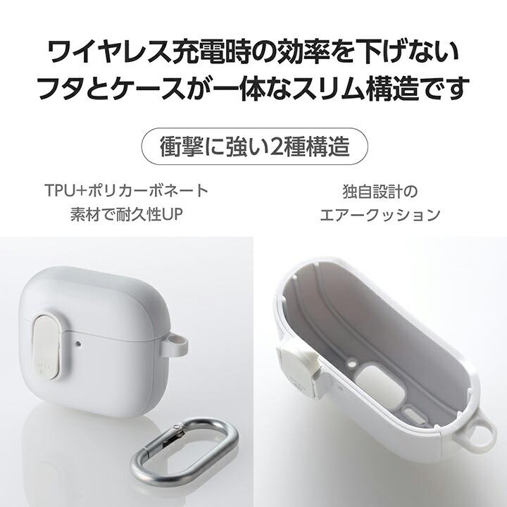 ELECOM（エレコム） AirPods 第4世代 用 TOUGH SLIM Lock ケース
