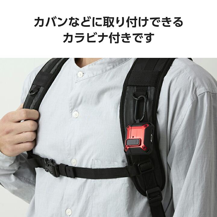 ELECOM（エレコム） AirPods 第4世代 用 ZEROSHOCK Lock ケース