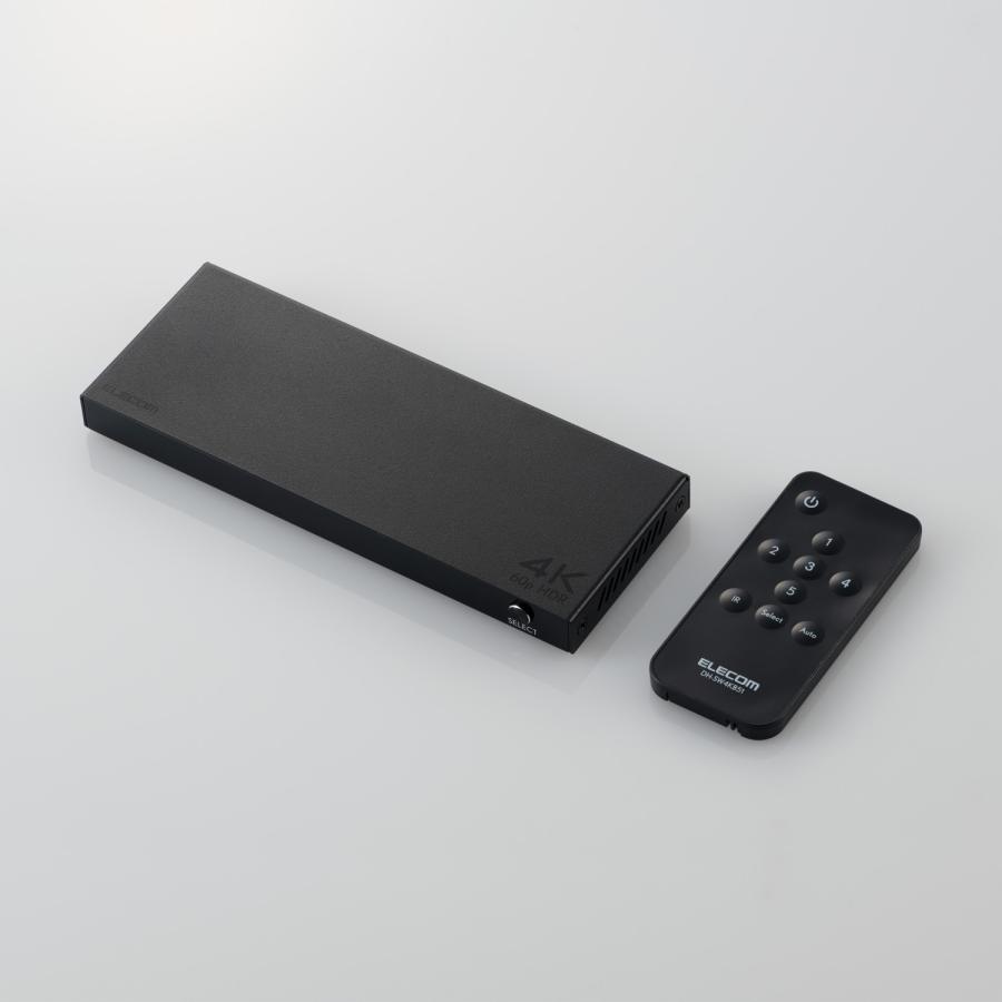ELECOM（エレコム） HDMI切替器 4K対応 5in1 専用リモコン付 4K60Hz