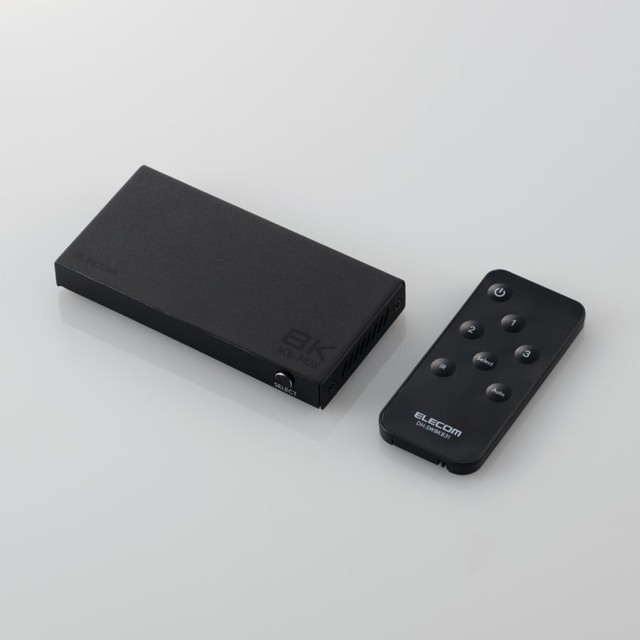 ELECOM（エレコム） HDMI切替器 8K対応 3in1 専用リモコン付 8K60Hz