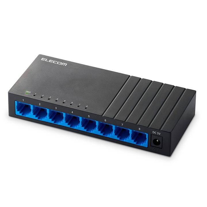 ELECOM（エレコム） Giga対応 スイッチングハブ 8ポート スイッチ プラ