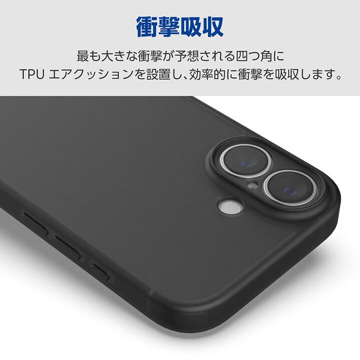 ELECOM（エレコム） iPhone 16e 用 ハイブリッドケース 極限 マット