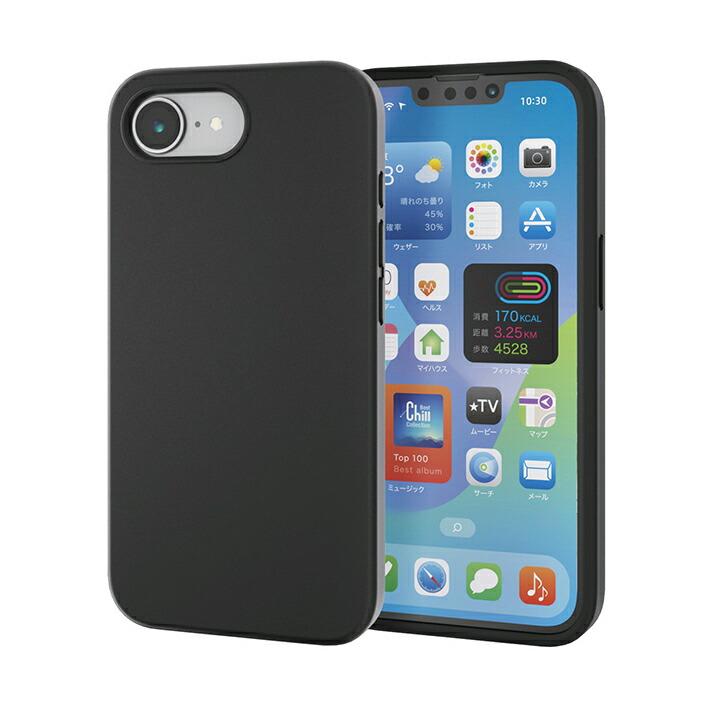 ELECOM（エレコム） iPhone 16e 用 ハイブリッドシリコンケース
