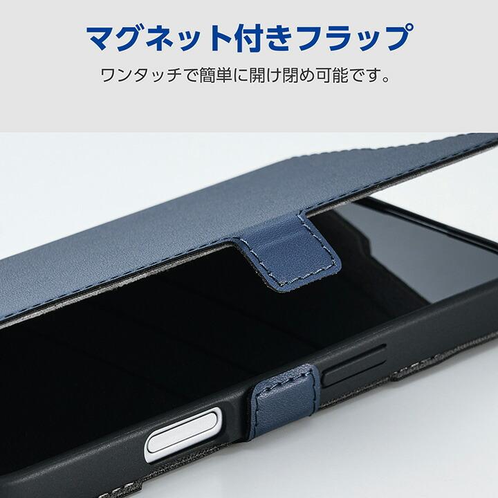 ELECOM（エレコム） iPhone 16e 用 ソフトレザーケース 磁石付 耐衝撃