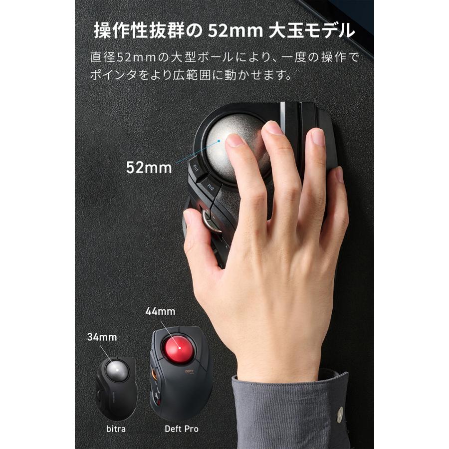 ELECOM（エレコム） トラックボールマウス HUGE PLUS ワイヤレス 10