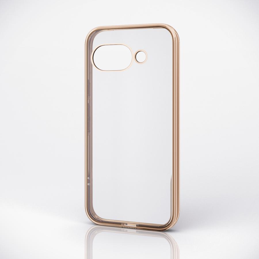 【新品未使用】GKD PIXEL イエロー(ゴールド) 64GB ソフトケース付 ELECOM（エレコム） Google Pixel 9a 用 ソフトケース サイドメッキ