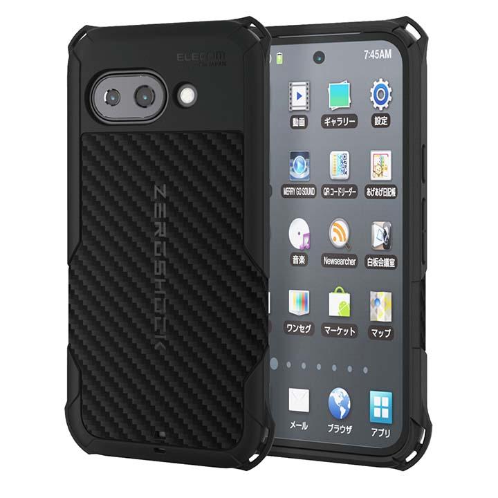 ELECOM（エレコム） Google Pixel 9a 用 ZEROSHOCK ケース グリップ