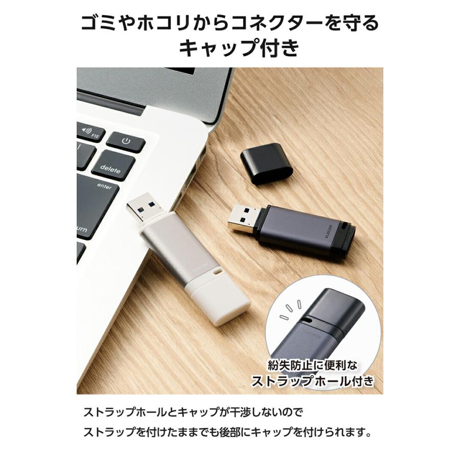 ELECOM（エレコム） USBメモリ キャップ式 USB 5Gbps 256GB USB3.2