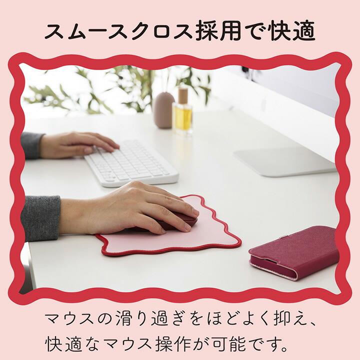 エレコム マウスパッド ウェーブ×バイカラー UKIU ピンク  MP-UK01PN | ELECOM | 06