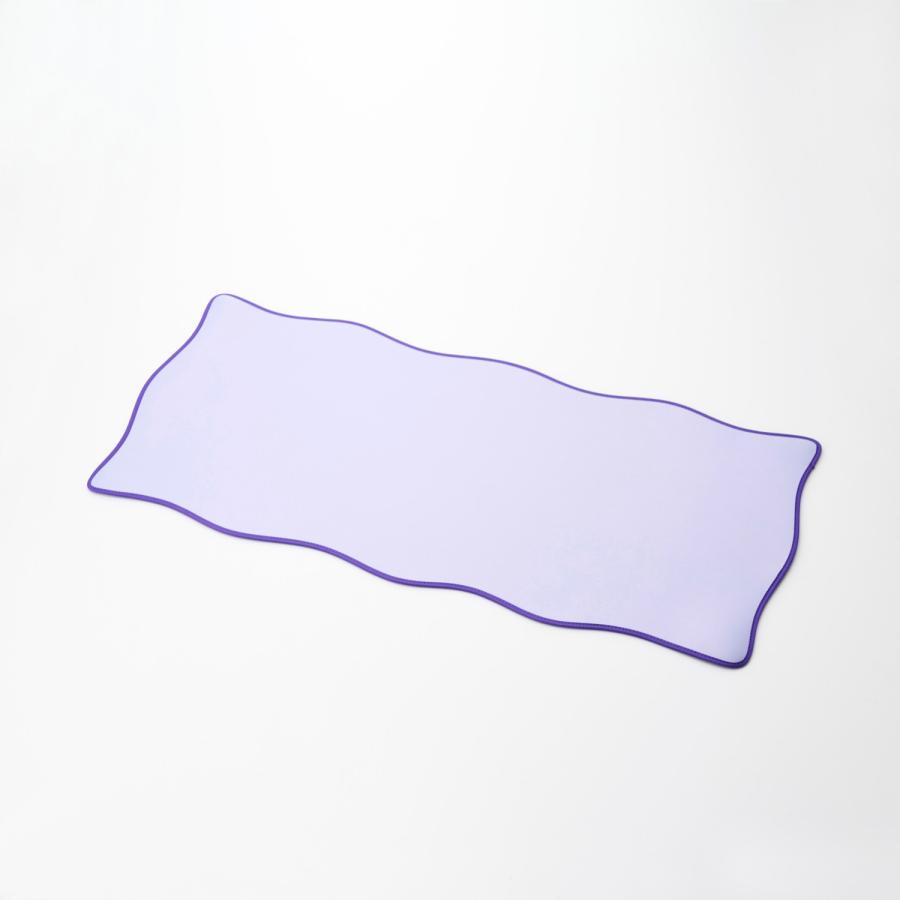 エレコム デスクマット ウェーブ×バイカラー UKIU パープル  MP-UKDM01PU | ELECOM | 01