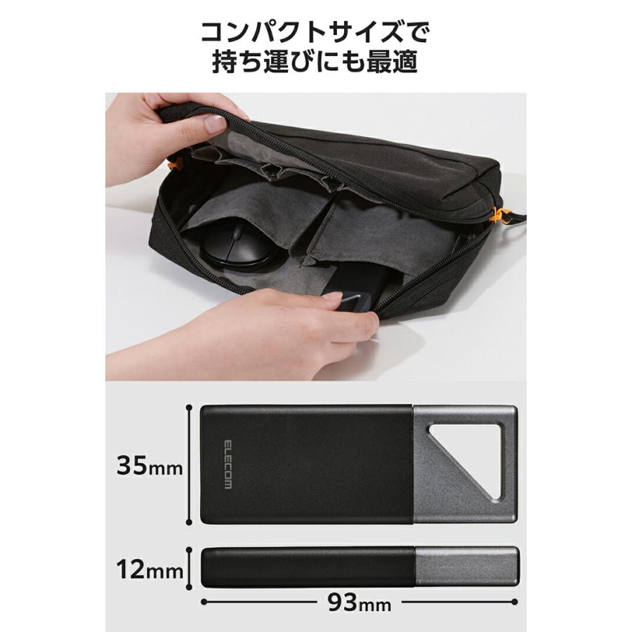 ELECOM（エレコム） 外付けSSD USB Type-C 防塵・防滴・耐衝撃 SSD 2TB