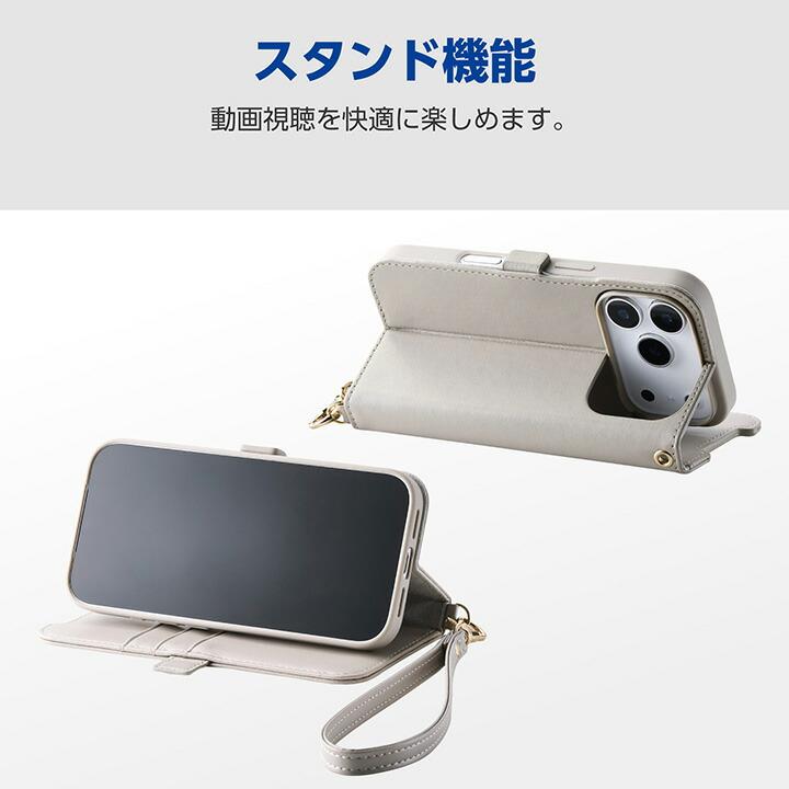 ELECOM（エレコム） AQUOS wish5 用 ソフトレザーケース 磁石付 耐衝撃