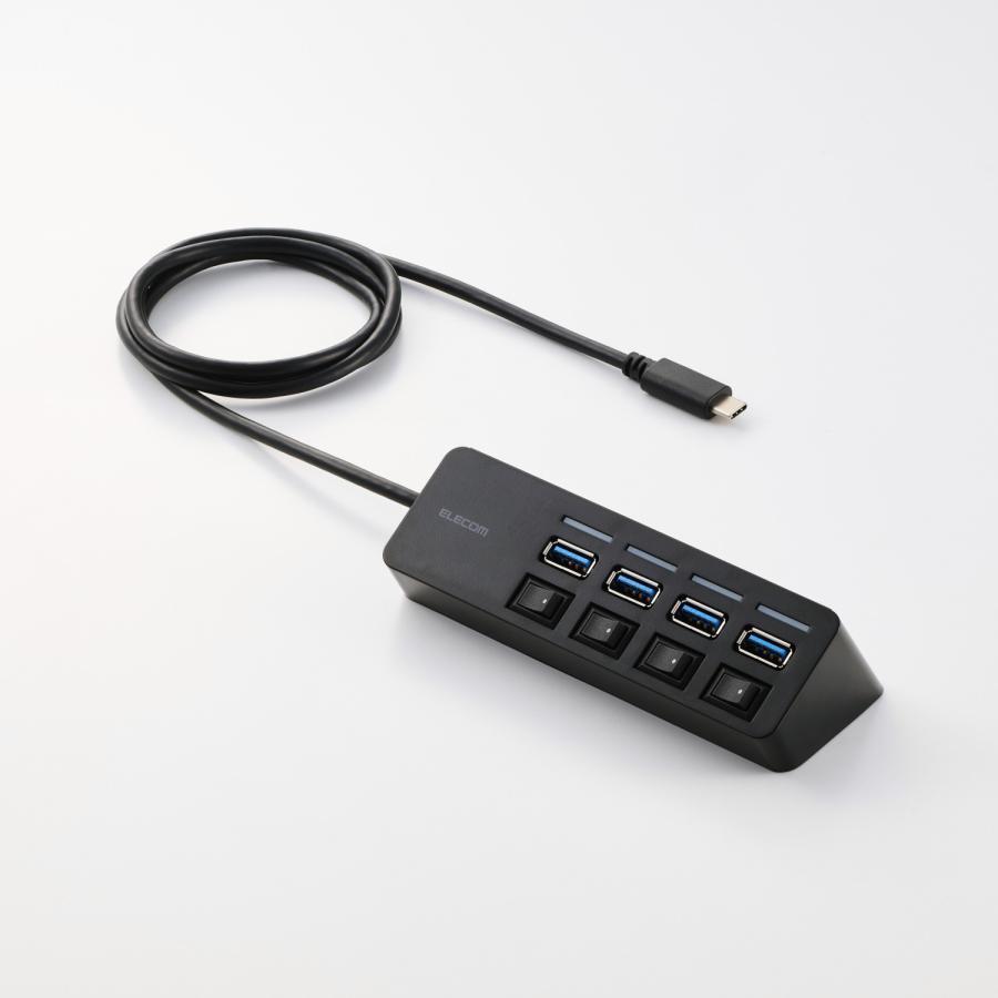 ELECOM（エレコム） USBハブ USB Type-C 4ポートUSB2.0 Type-C