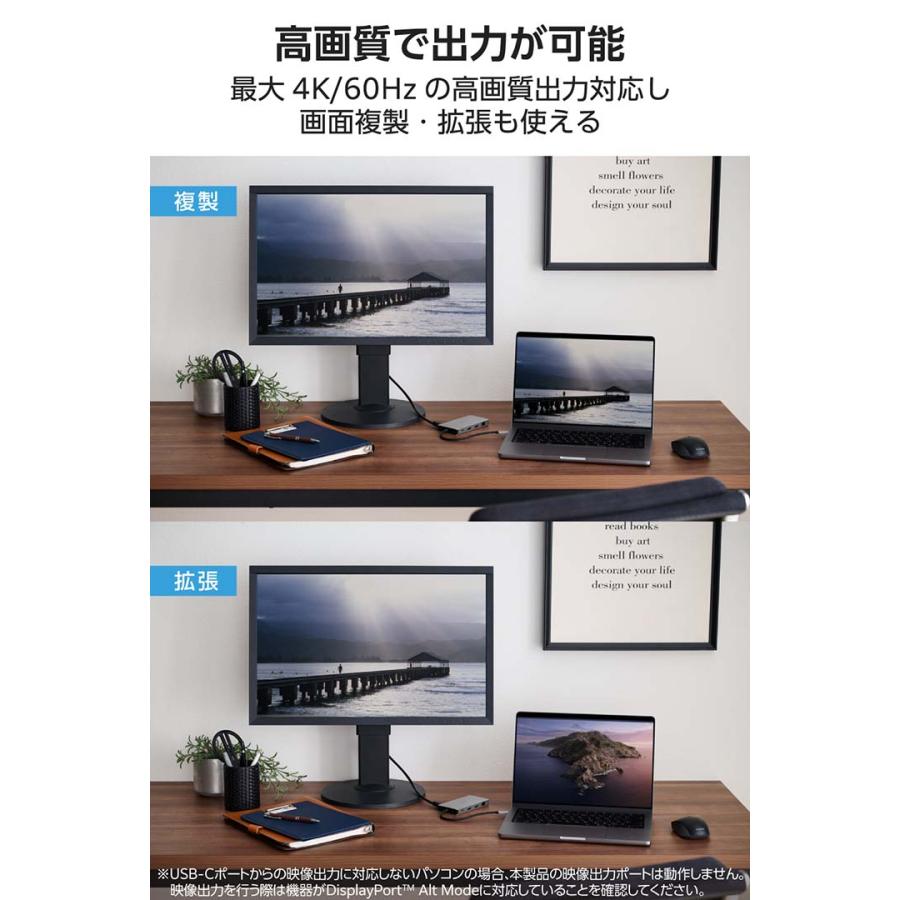 ELECOM（エレコム） Type-C ドッキングステーション 9in1 USB Power