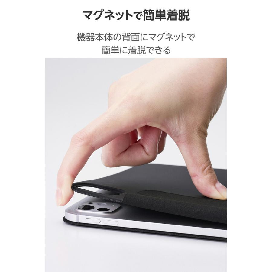 ELECOM（エレコム） iPad Pro 11inch M4 用 フラップケース 超薄型
