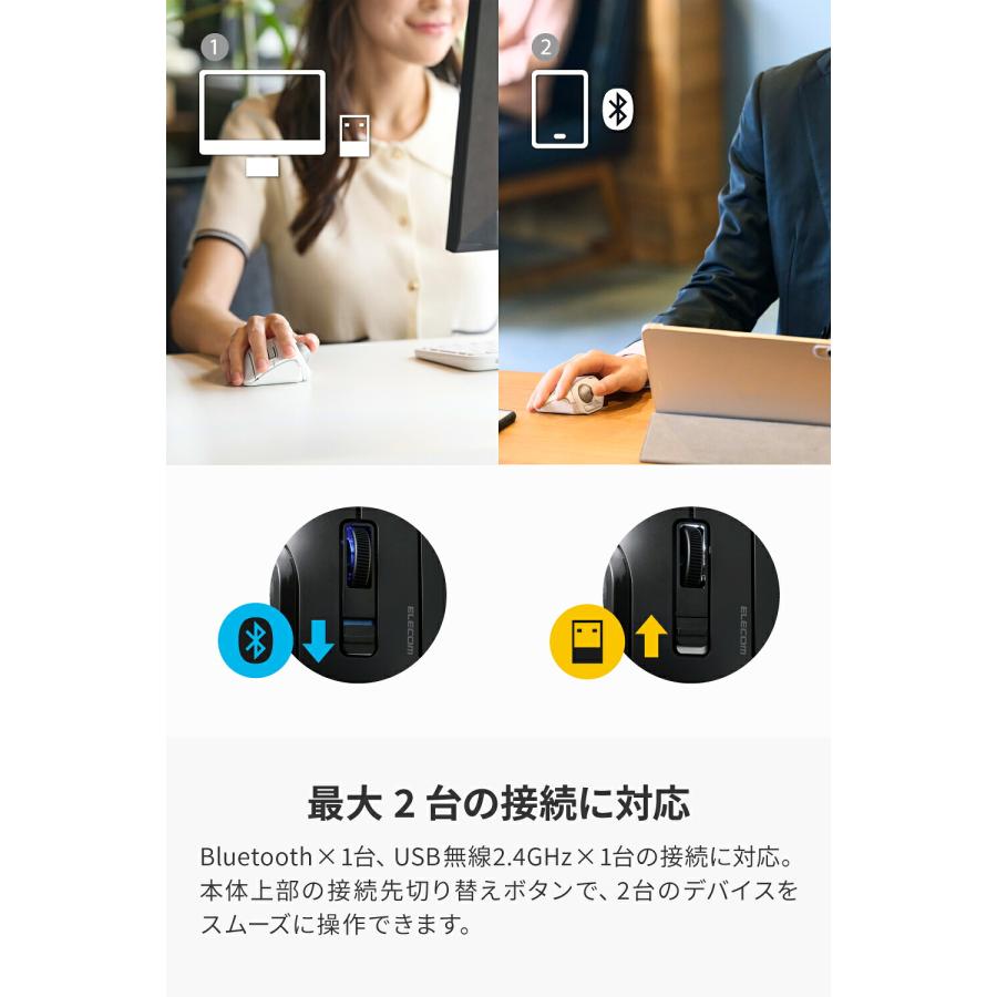ELECOM（エレコム） bitra 無線2.4GHz Bluetooth トラックボール