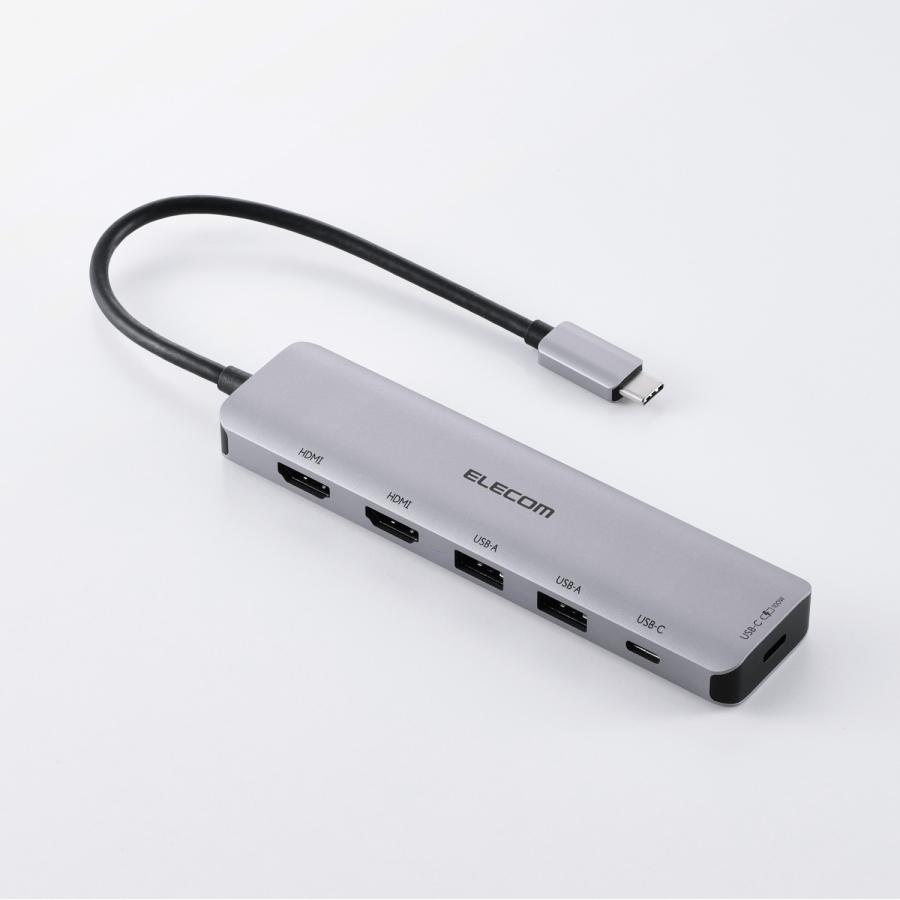 ELECOM（エレコム） Type-C ドッキングステーション USB Type-C 6in1