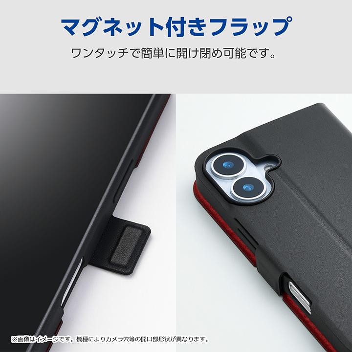 ELECOM（エレコム） arrows Alpha 用 手帳型ケース 薄型 磁石付