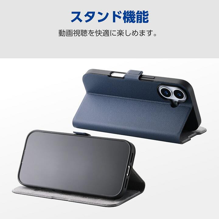 ELECOM（エレコム） iPhone 17 用 手帳型ケース 薄型 磁石付 iPhone17