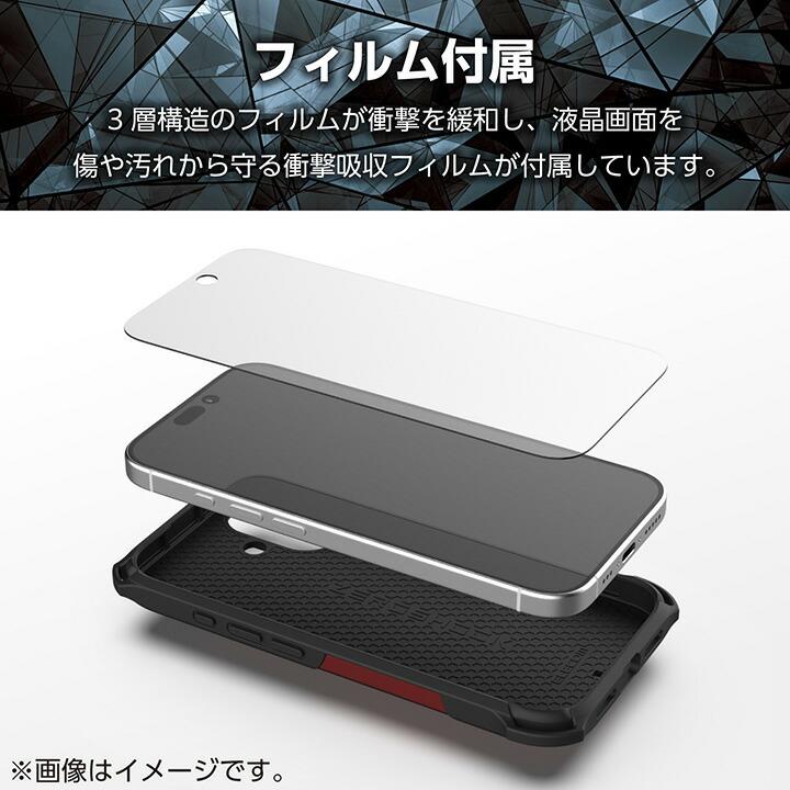 ELECOM（エレコム） iPhone 17 用 ZEROSHOCK ケース iPhone17 レッド