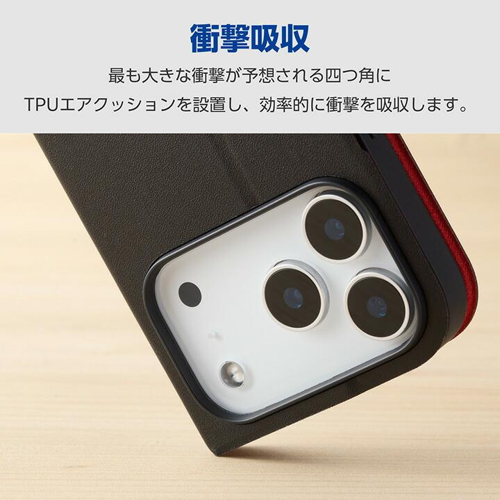 ELECOM（エレコム） iPhone 17 Pro 用 手帳型ケース 薄型 磁石付