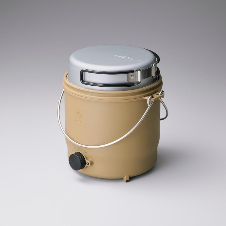 ELECOM（エレコム） NESTOUT 電気調理器 COOKER-1 500W 800mL 収納